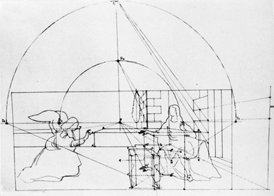 disegno prospoettico leonardo 