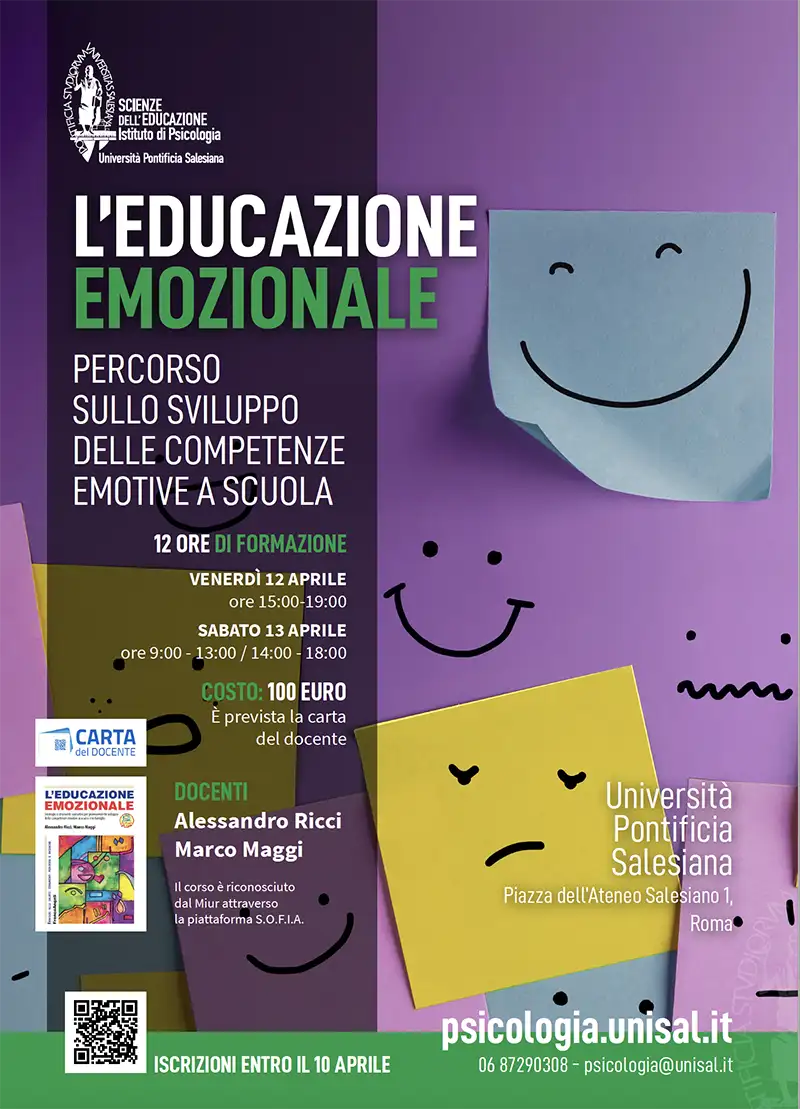 locandina corso sullo sviluppo delle competenze emotive 