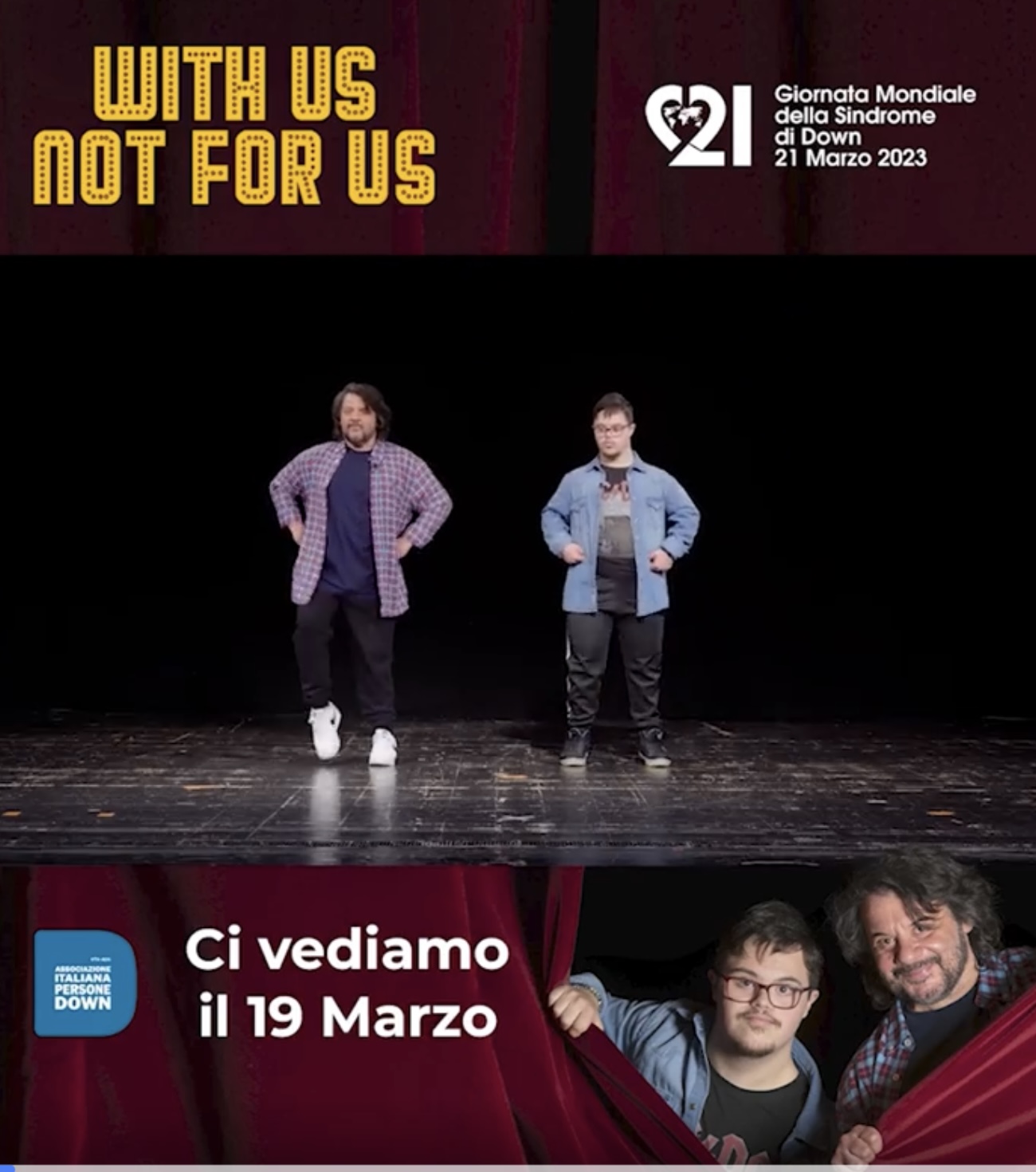 lo studente Sisti sul palcoscenico con Lillo