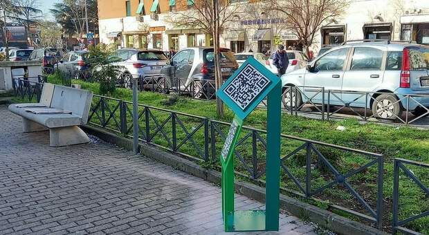 i qrcode in piazza degli euganei da scannerizzare con il dispositivo