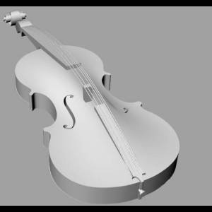 Il modello del violino vista frontale