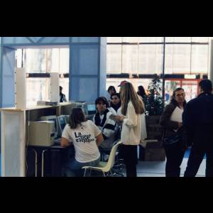 gli studenti al check in